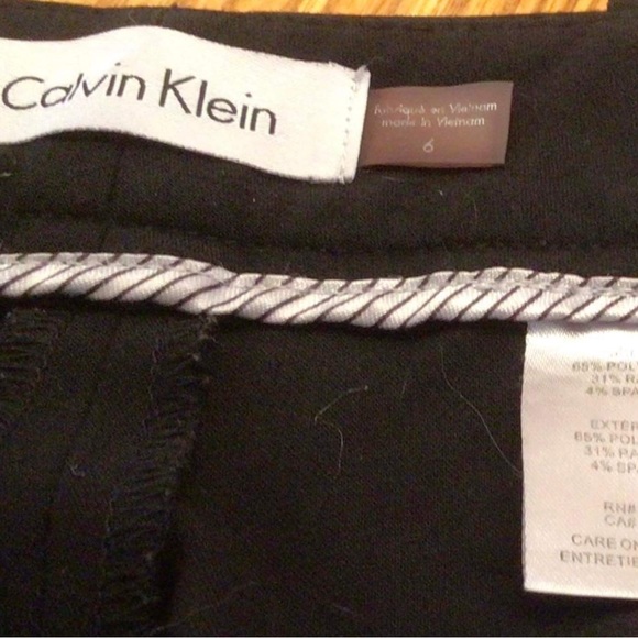 Calvin Klein Navy Boot Cut Pants Size 6 - Picture 3 of 3